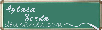Aglaia Werda Visitenkarte